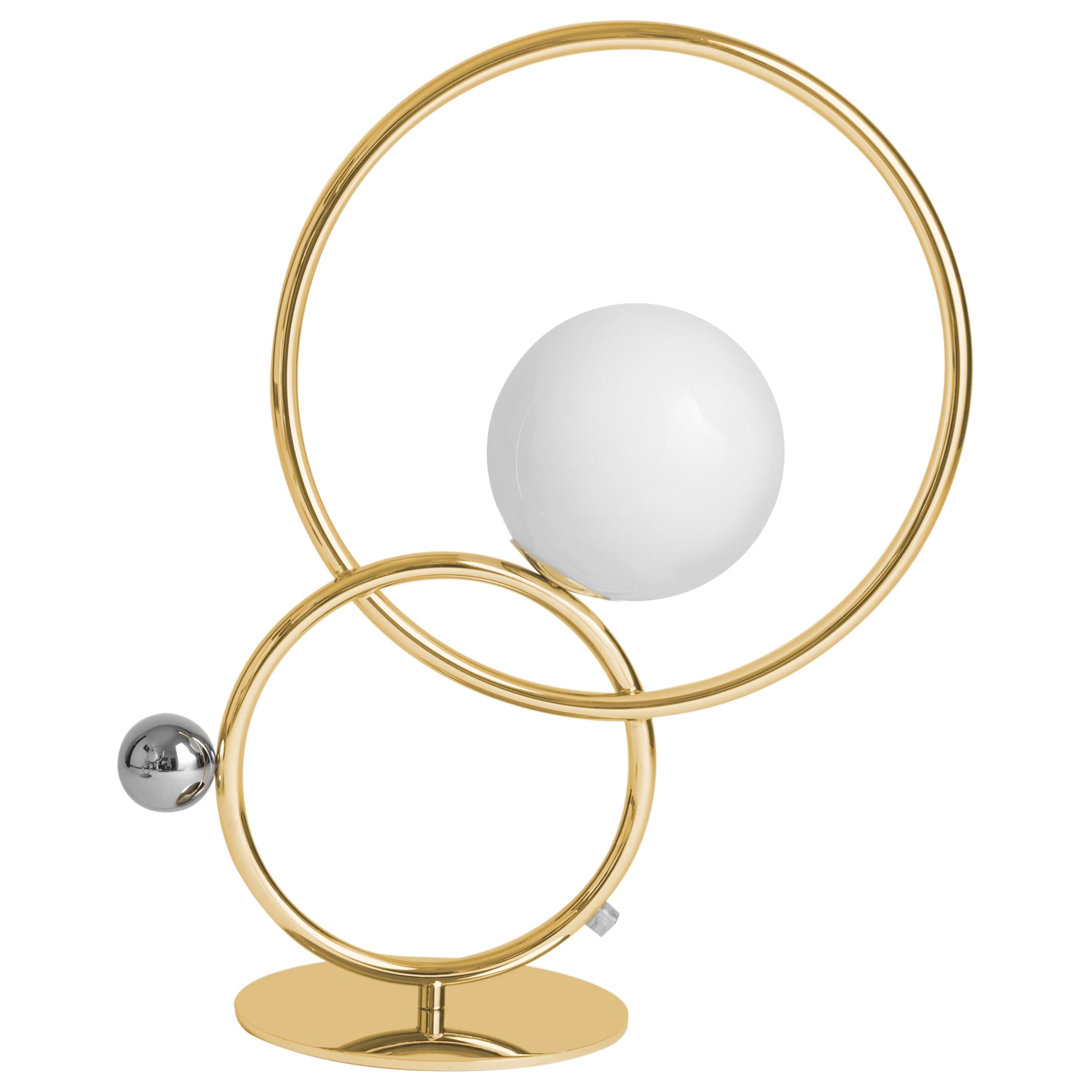For Sale: Gold (Polished Gold) VeniceM Zoe Table Light by Massimo Tonetto