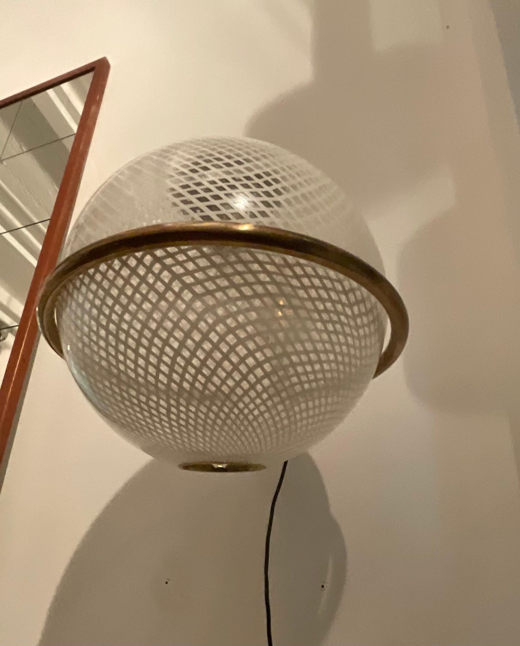 VENINI - 1 aplique reticello de cristal de Murano - ITALIA Años 50 en venta 3