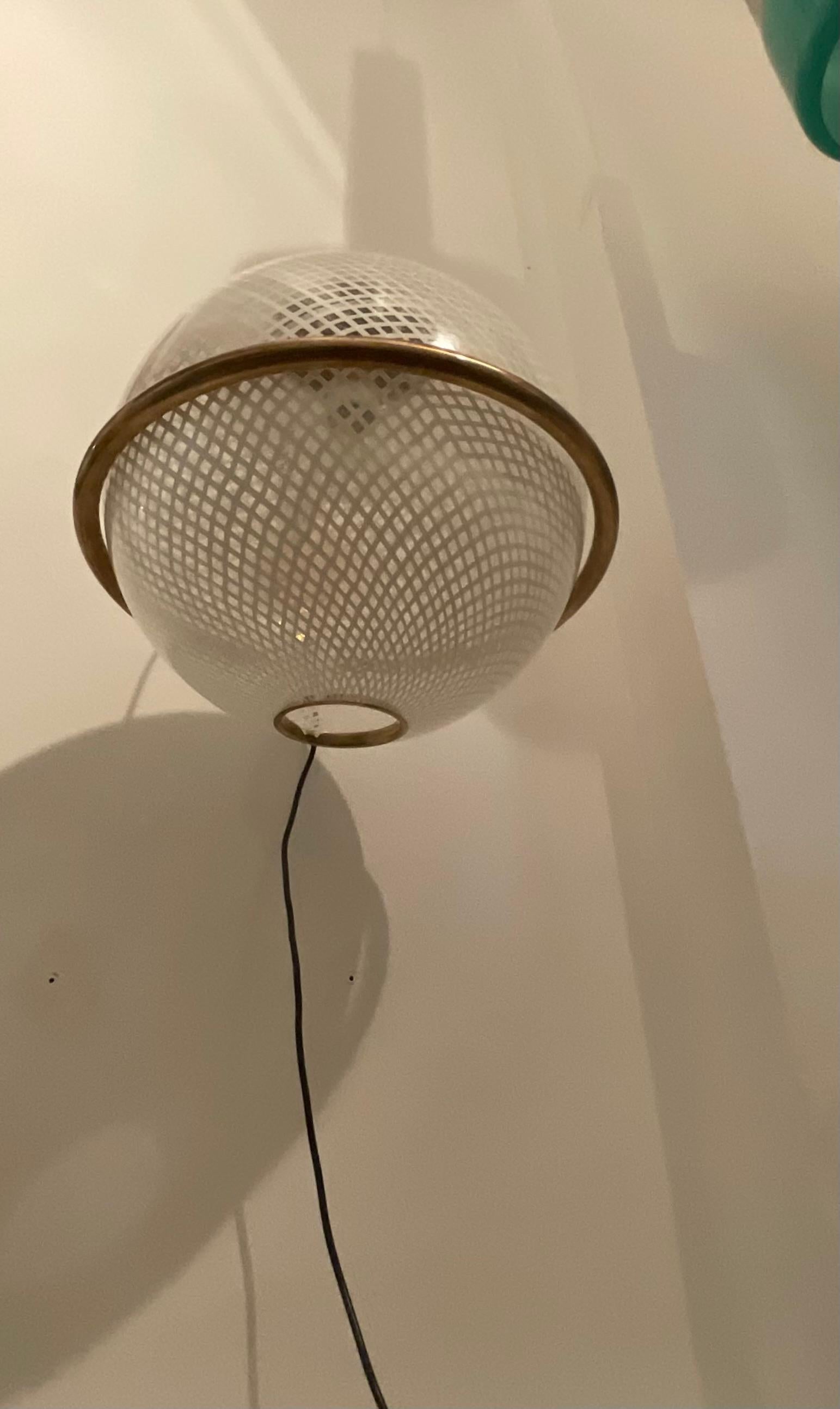 VENINI - 1 aplique reticello de cristal de Murano - ITALIA Años 50 en venta 4