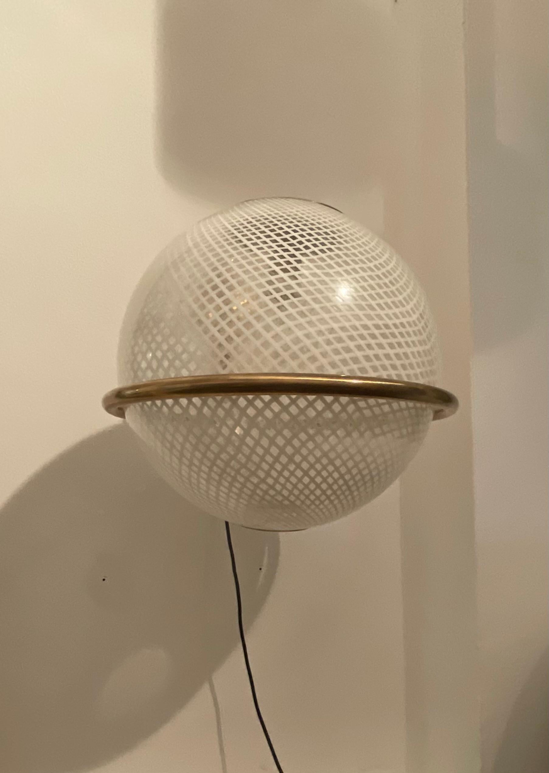 VENINI - 1 aplique reticello de cristal de Murano - ITALIA Años 50 Otro en venta