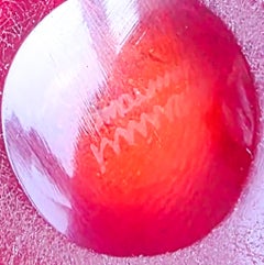 VENINI 1940 Por Carlo Scarpa Jarrón de cristal rojo de Murano Battuto