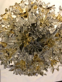 Venini 1970s Esprit Ceiling Mount Fixture by Toni Zuccheri