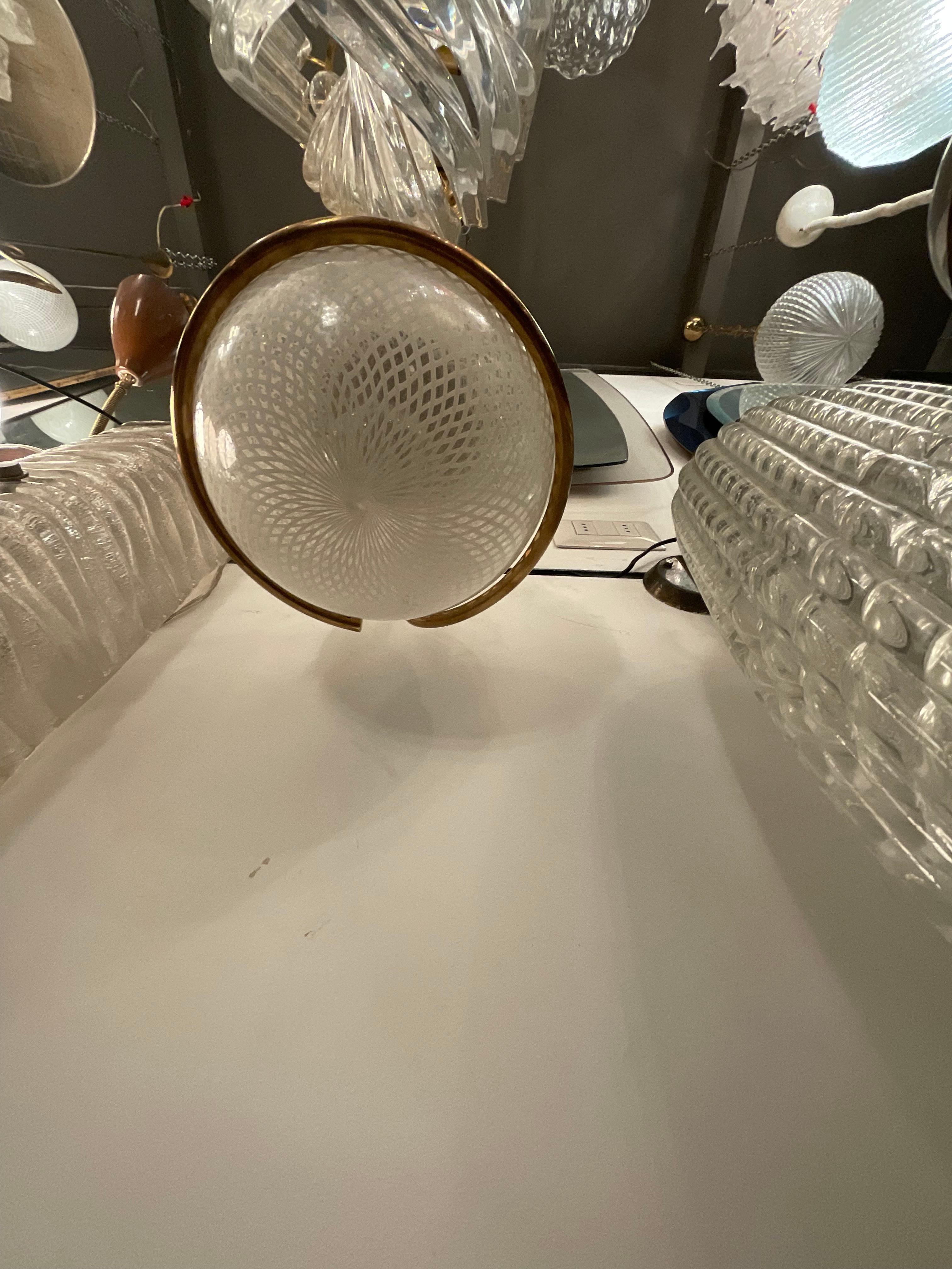 Altro VENINI -3 appliques  anni 50 vetro murano e ottone - ITALIA 1950 in vendita