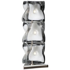Venini 3-Piece Veliero Table Lamp in White & Clear by Tadao Ando