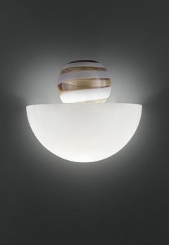Venini Abaco Wall Sconce in White by Monica Guggisberg & Philip Baldwin