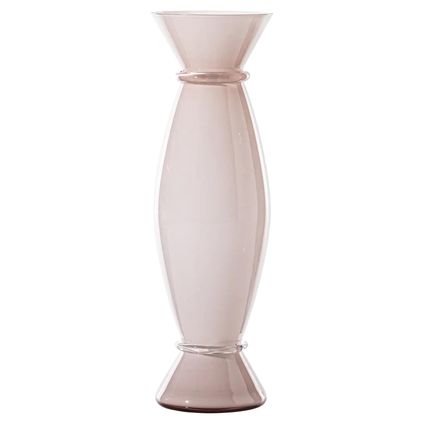 Venini Acco 706.70 Rosa Cipria/Lattimo - Glasvase Alessandro Mendini - Damiani im Angebot