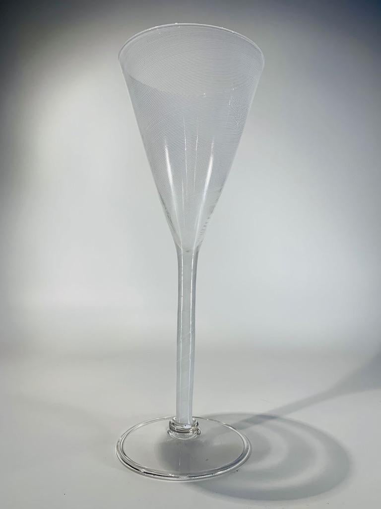 Mid-Century Modern Venini acid stamped Murano glass 