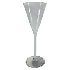 Retro Venini acid stamped Murano glass "filigrane" tall vase circa 1950