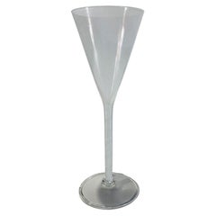 Carlo Scarpa Venini acid stamped Murano glass "filigrane" tall vase circa 1950