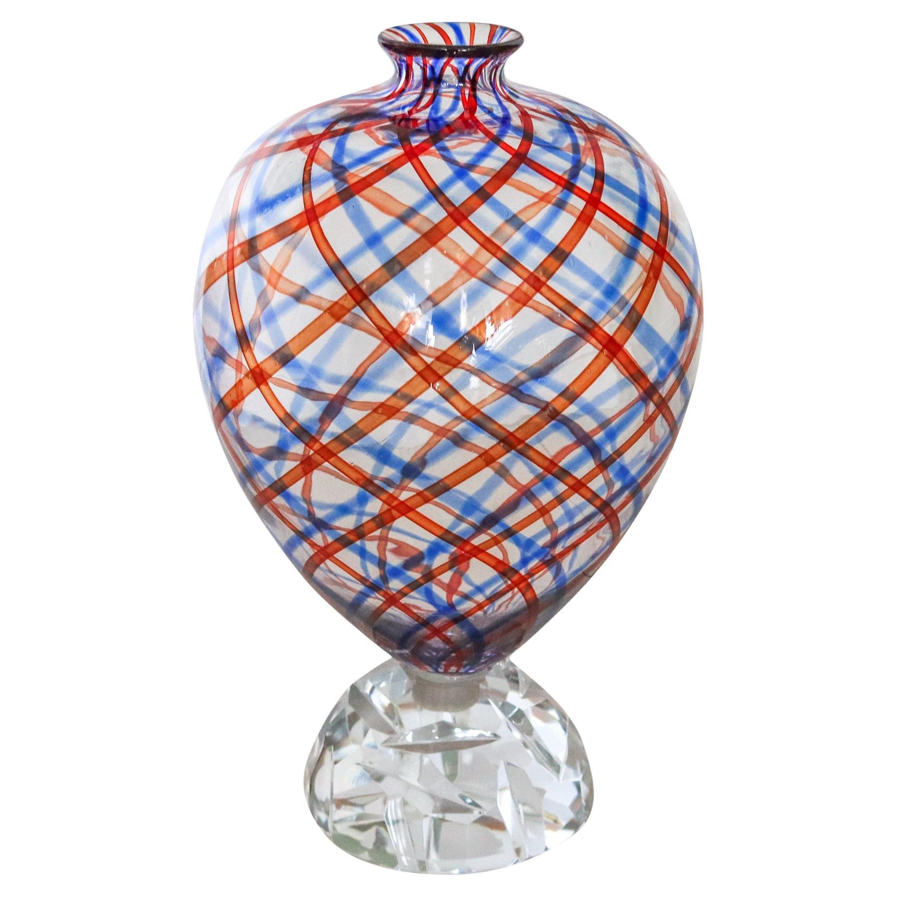 VENINI Alessandro Mendini 8/50 Limited Edition Art Glass Simirone Amphora Vase