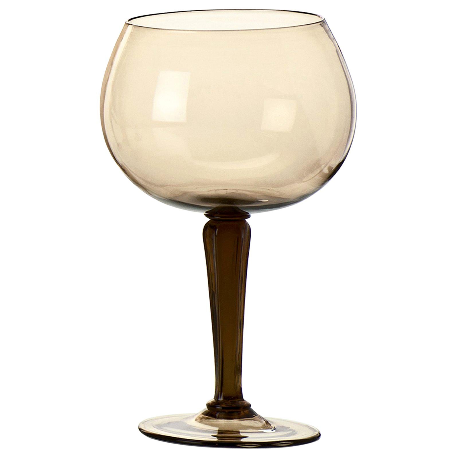 Venini Ambasciata Hand Blown Ballon in Straw Yellow Glass