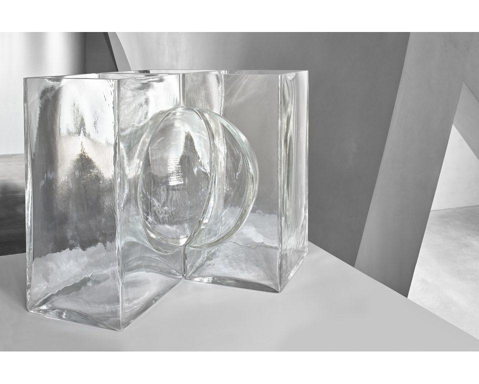 Modern Venini Ando Cosmos Vase in Crystal by Tadao Ando For Sale