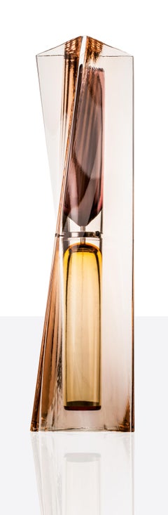 Venini Ando Time Sanduhr in Rosa und Strohgelb von Tadao Ando