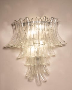 Venini Appliques 1970s Transparent Glass Petals - Large
