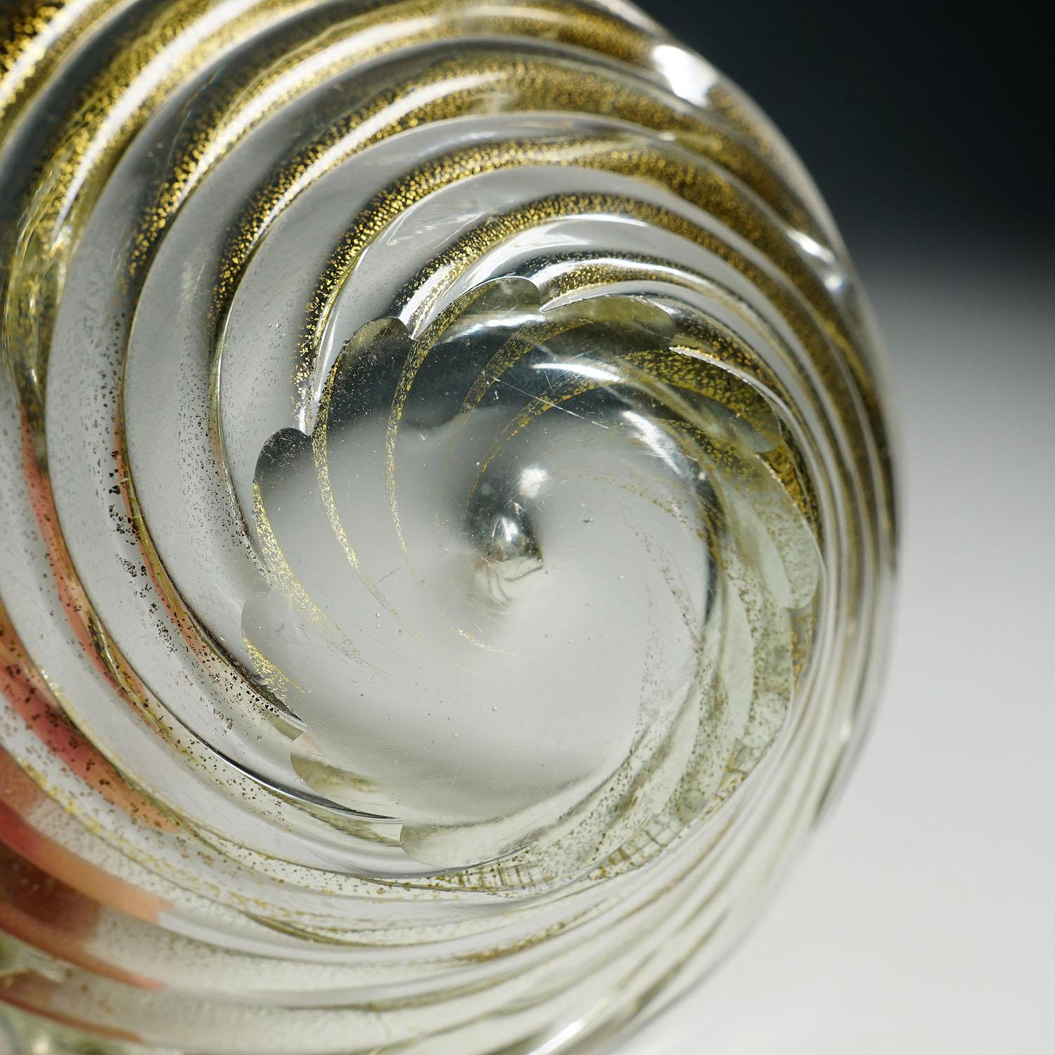 Venini Art Glass Bowl 'Diamante' by Paolo Venini, Murano 1930s In Good Condition For Sale In Berghuelen, DE