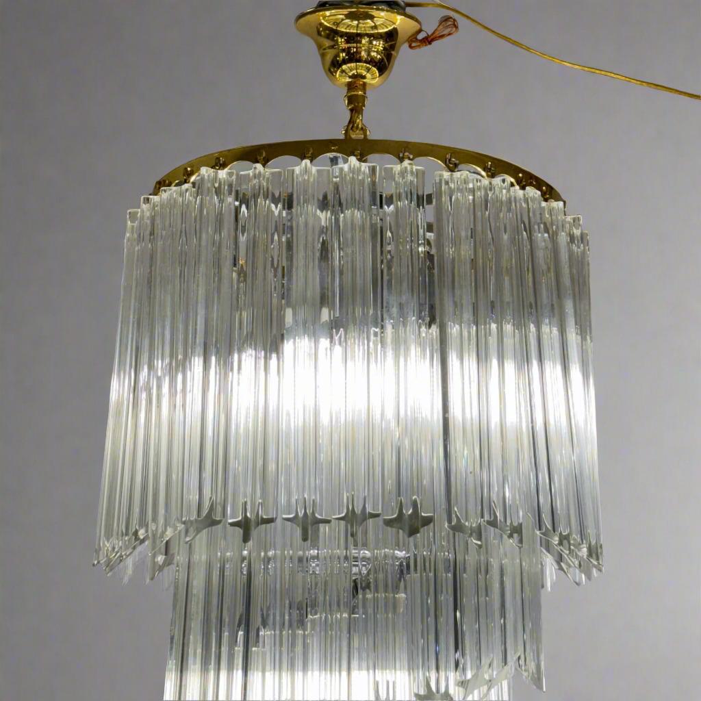 Lustre en verre d'art Venini, Italie, circa 1950 Bon état - En vente à New York, NY