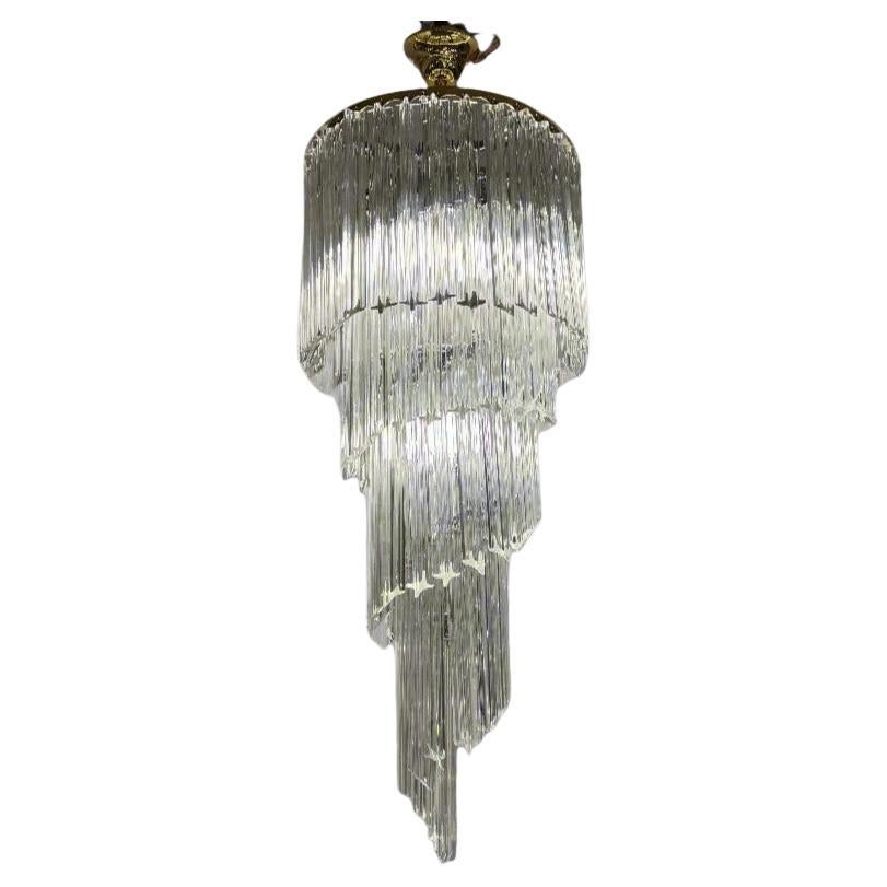 Lustre en verre d'art Venini, Italie, circa 1950 en vente