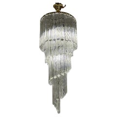 Lustre en verre d'art Venini, Italie, circa 1950