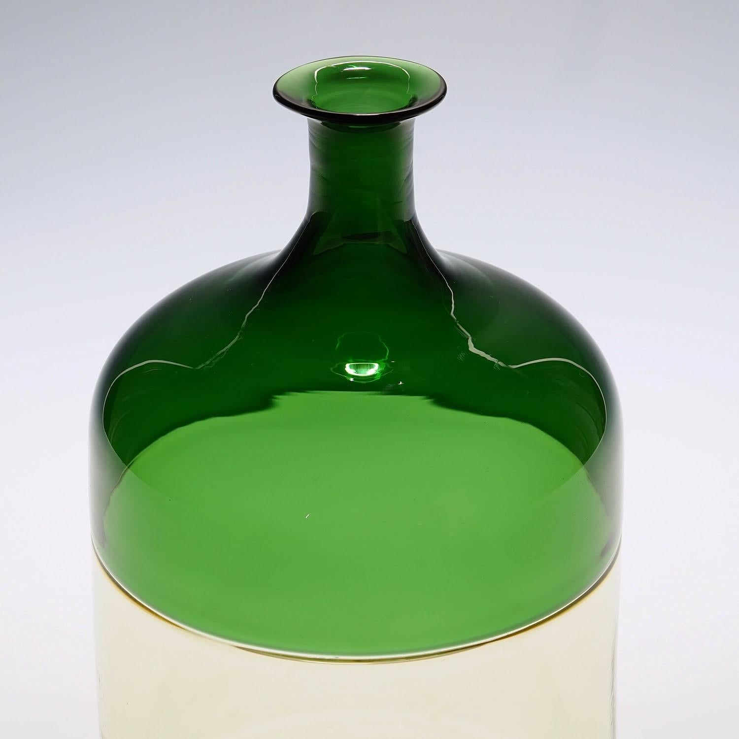 Mid-Century Modern Vase en verre d'art Venini « Bolle » de Tapio Wirkkala pour Venini, Murano 1966 en vente