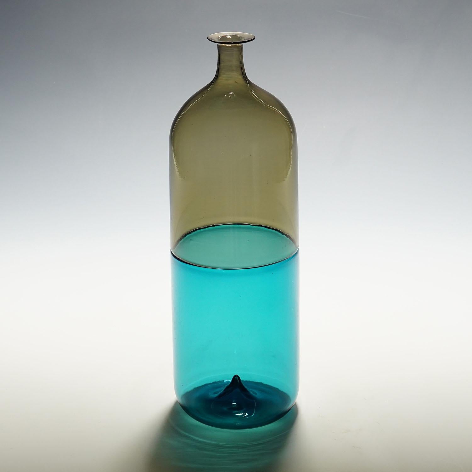 Mid-Century Modern Venini Art Glass Vase 'Bolle' by Tapio Wirkkala for Venini, Murano, 1966 For Sale