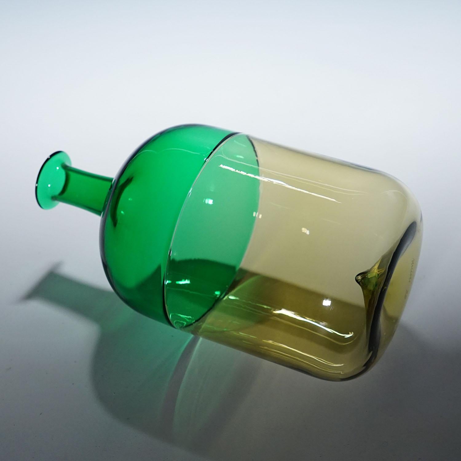 Italiano Vaso in vetro artistico 'Bolle' di Tapio Wirkkala per Venini, Murano 1966 in vendita