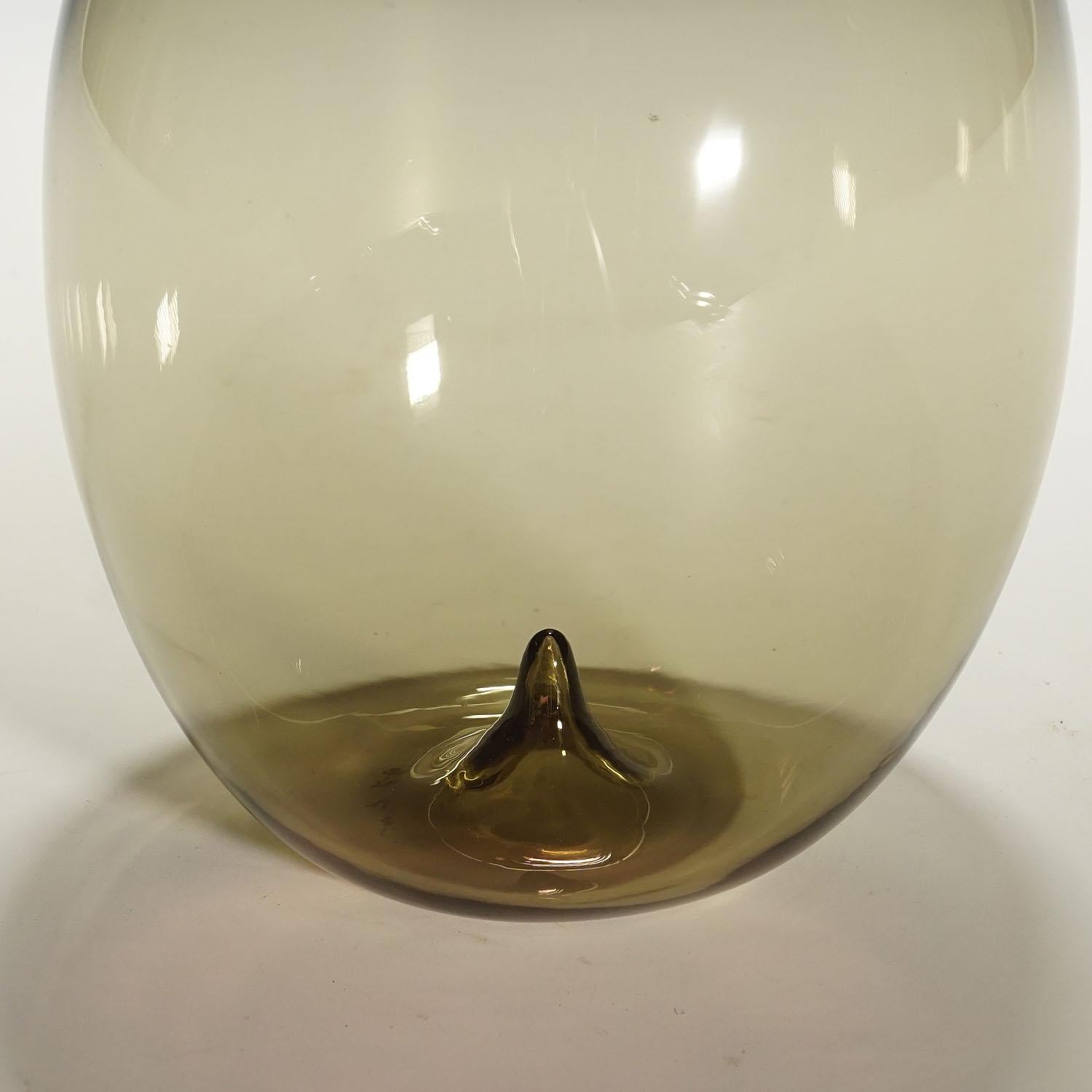 Italian Venini Art Glass Vase 'Bolle ' by Tapio Wirkkala for Venini, Murano For Sale