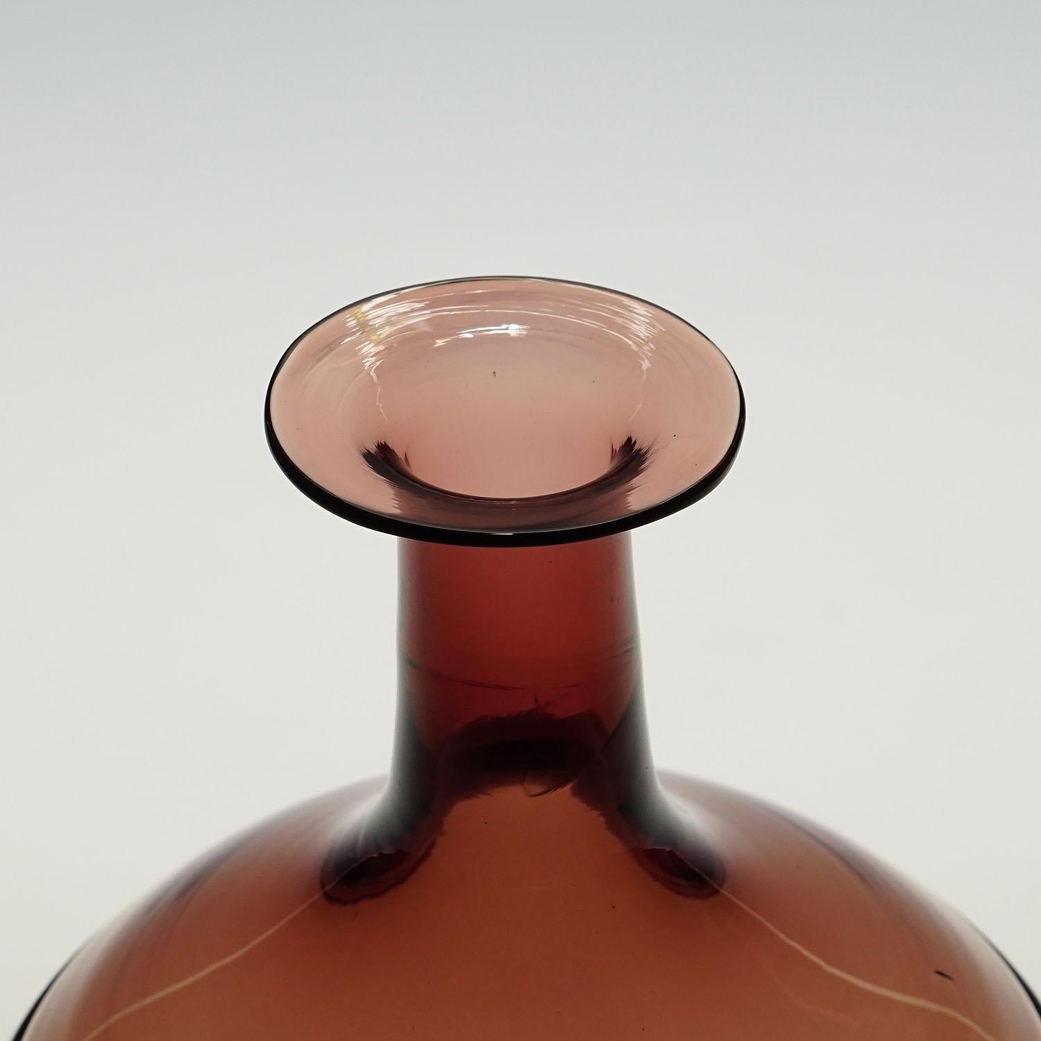 Fait main Vase en verre d'art Venini 'Bolle' de Tapio Wirkkala pour Venini, Murano en vente