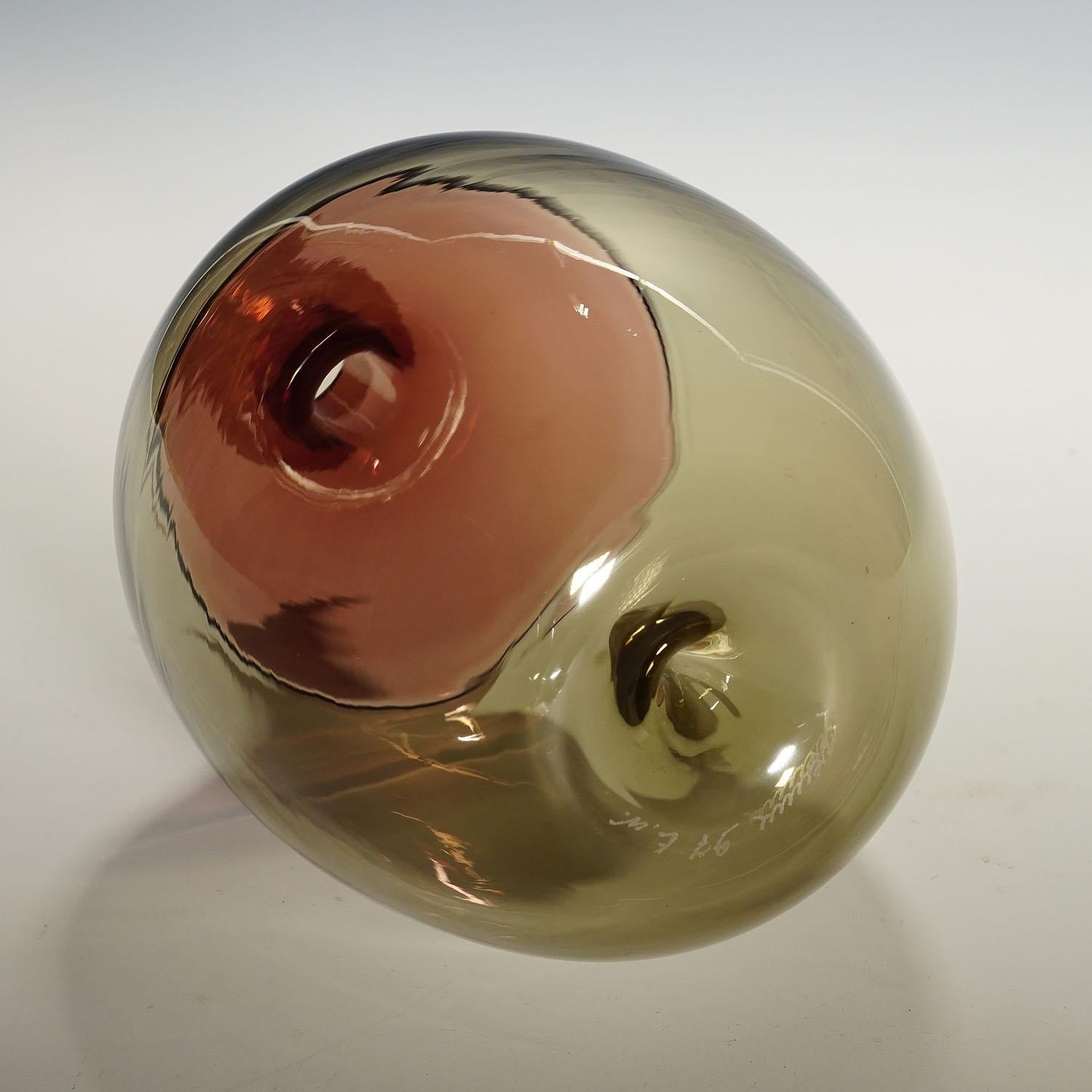 Venini Art Glass Vase 'Bolle ' by Tapio Wirkkala for Venini, Murano In Good Condition For Sale In Berghuelen, DE