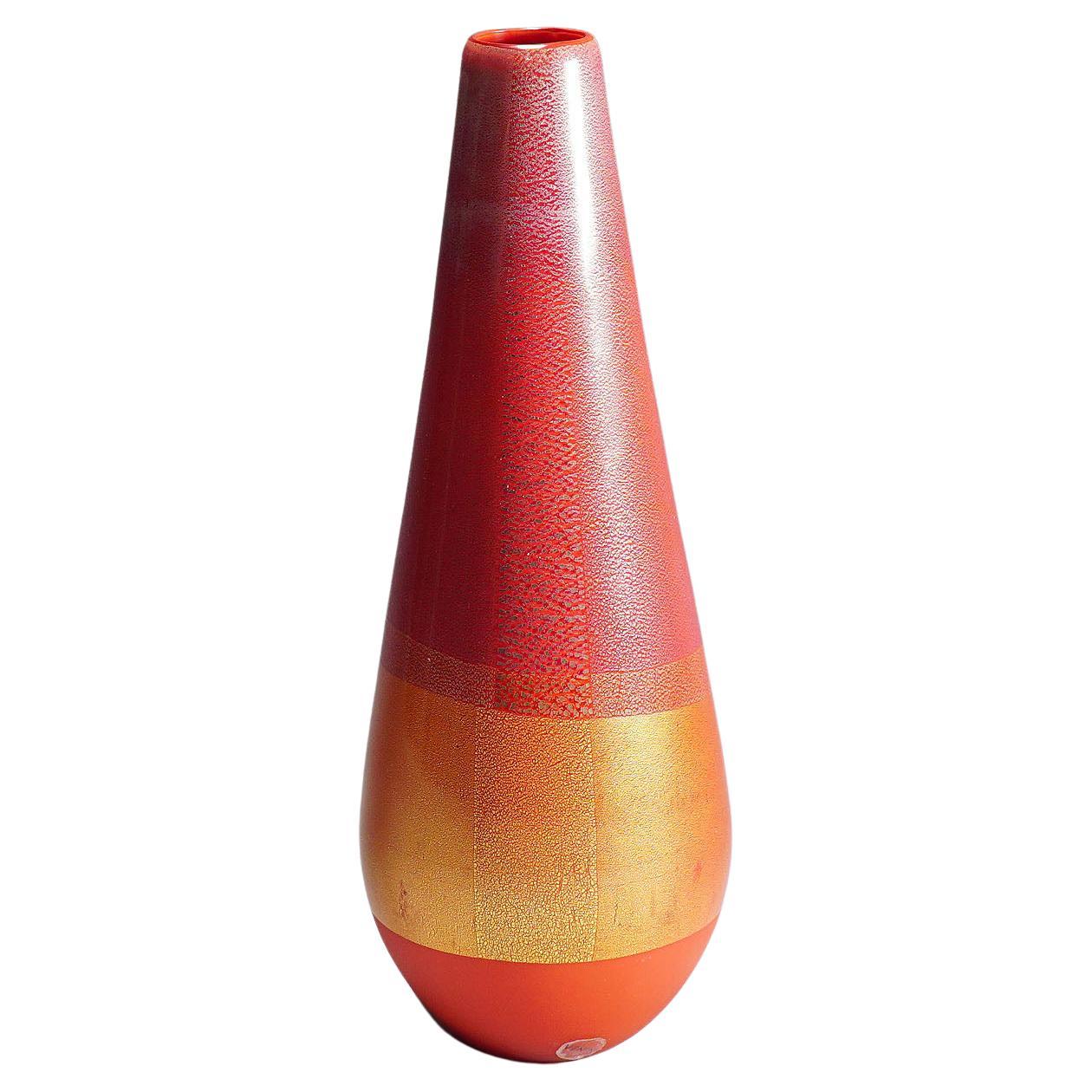 Venini Art Glass Vase of the "Quarzi" Series, Murano, 2004 For Sale