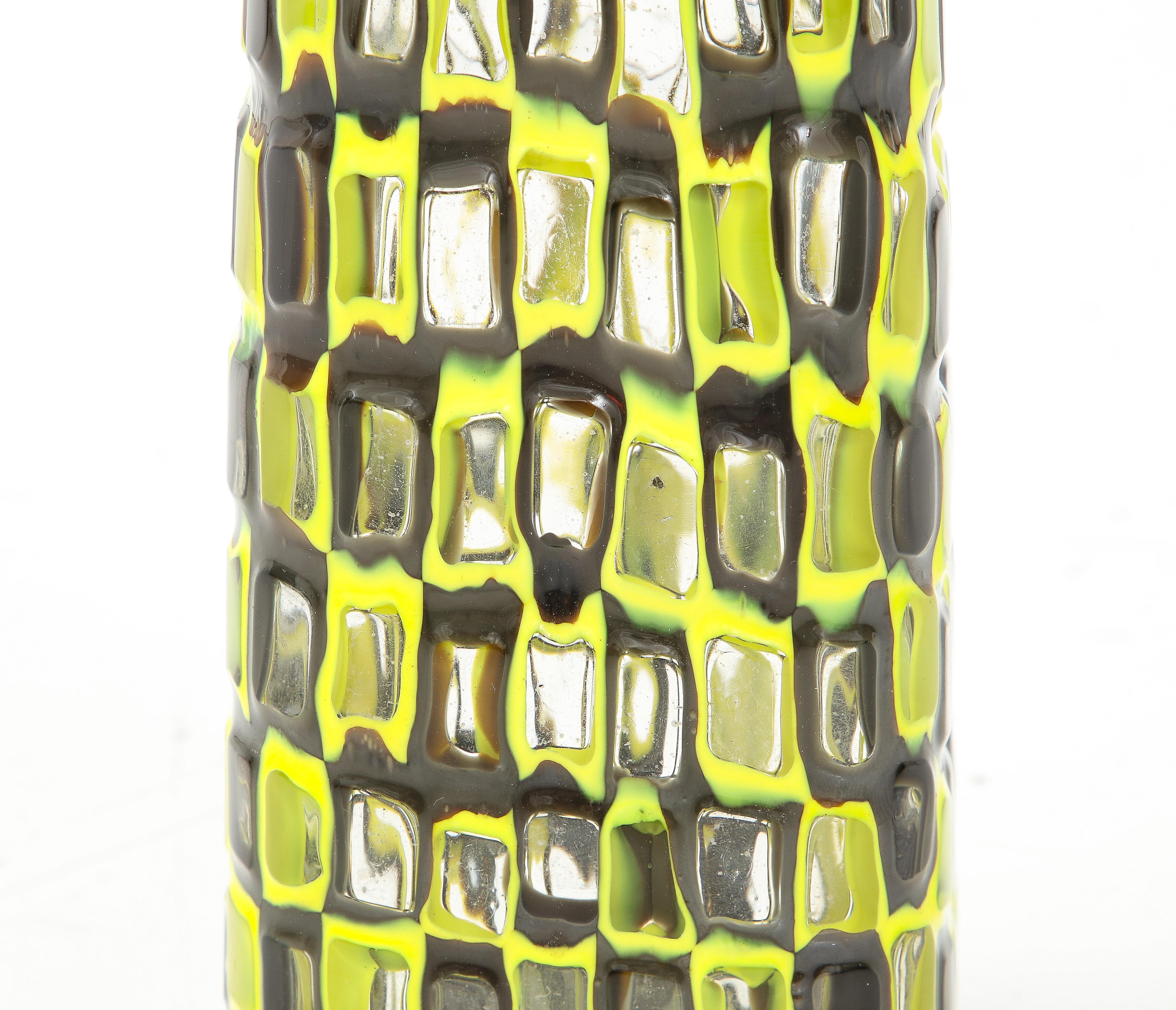 20th Century Venini Art Glass Vase, signed For Sale