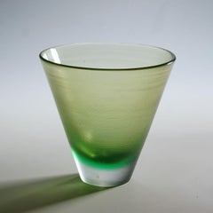 Venini Art Glass Vase with Inciso Decoration Paolo Venini, Murano 1956