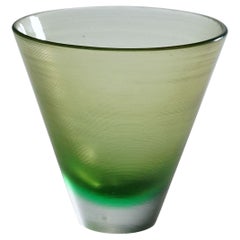 Venini Art Glass Vase with Inciso Decoration Paolo Venini, Murano 1956