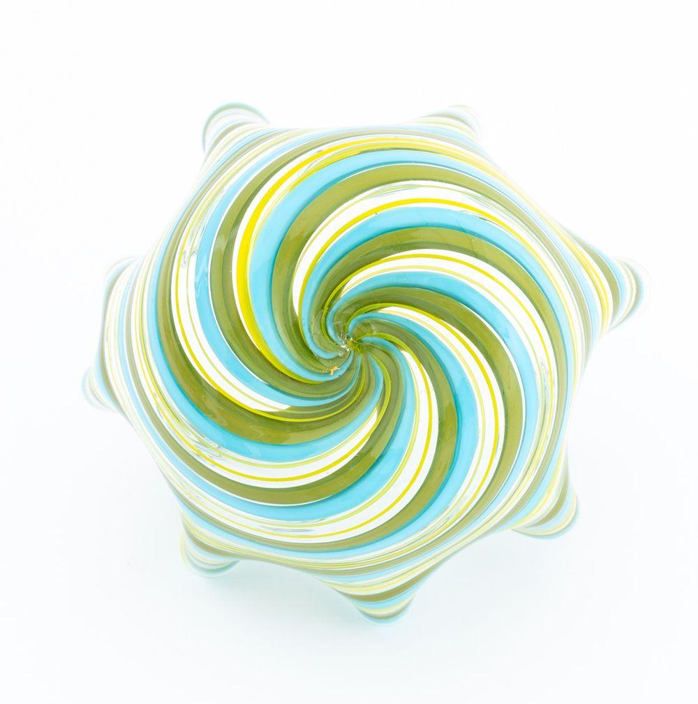 Venini Attr. Vaso a fazzoletto in vetro artistico di Murano in vendita 1