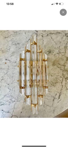 Venini Attr Wall Lighting 4 units Glass crystal Murano  , Italy 1980