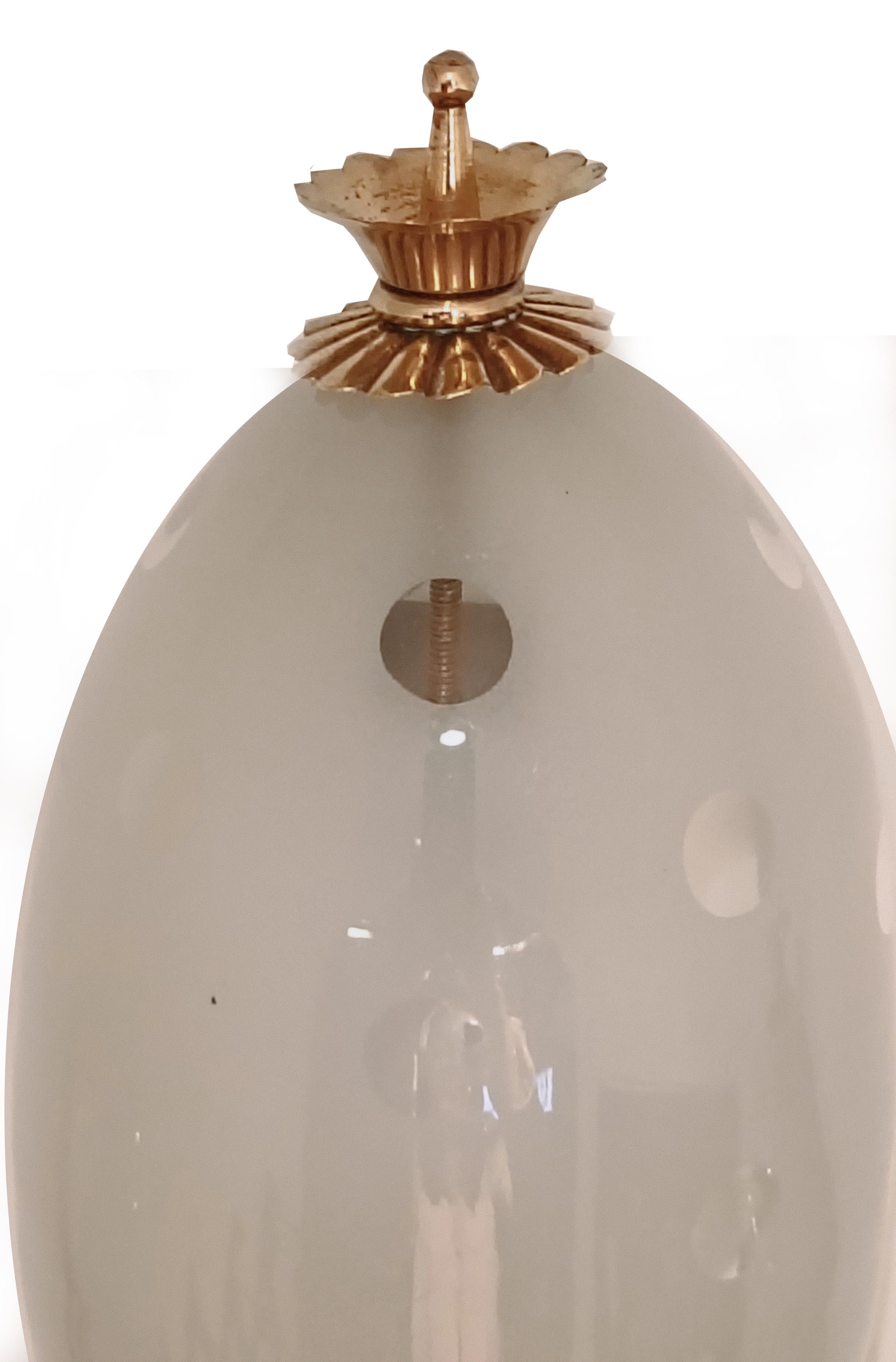 Venini Attrib. Aplique de cristal de Murano y latón, Italia años 40 Moderno de mediados de siglo en venta