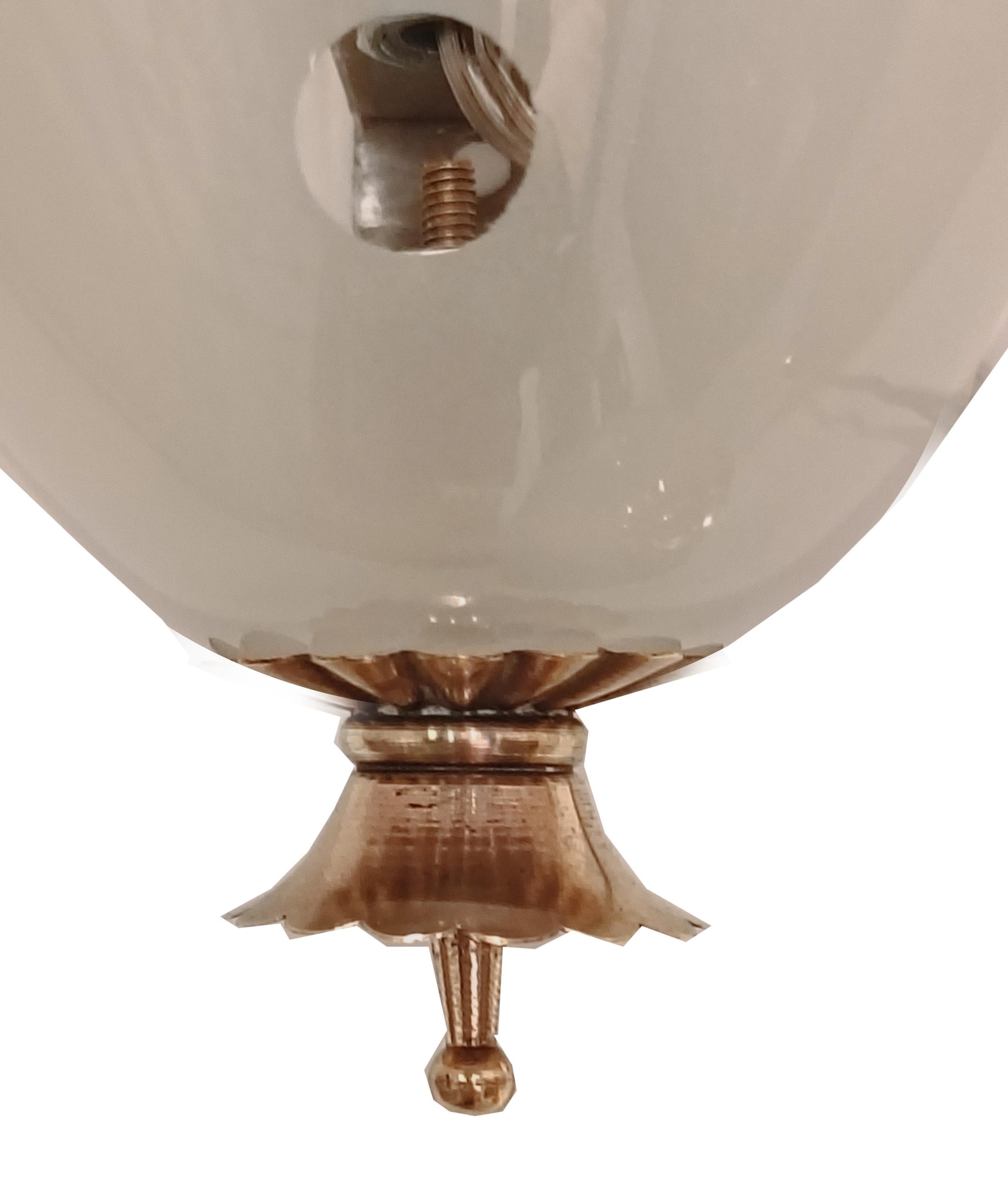 Venini Attrib. Aplique de cristal de Murano y latón, Italia años 40 Italian en venta
