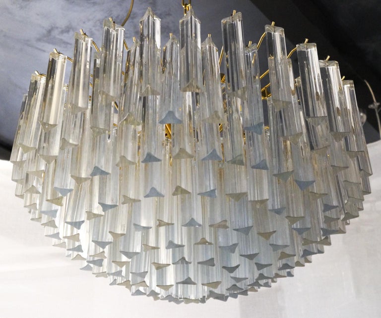 Late 20th Century Venini Attributed Crystal Murano Glass 