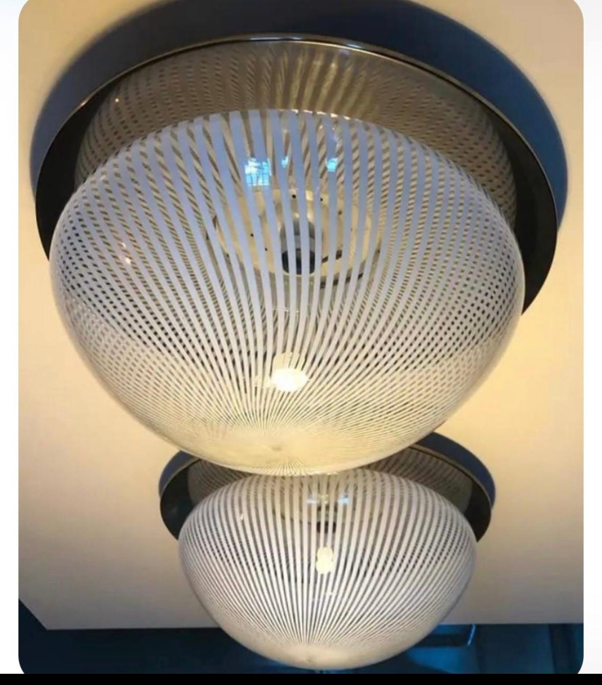 Venini ha attribuito a Murano una lampada da incasso in vetro, Italia, circa 1960 in vendita 4