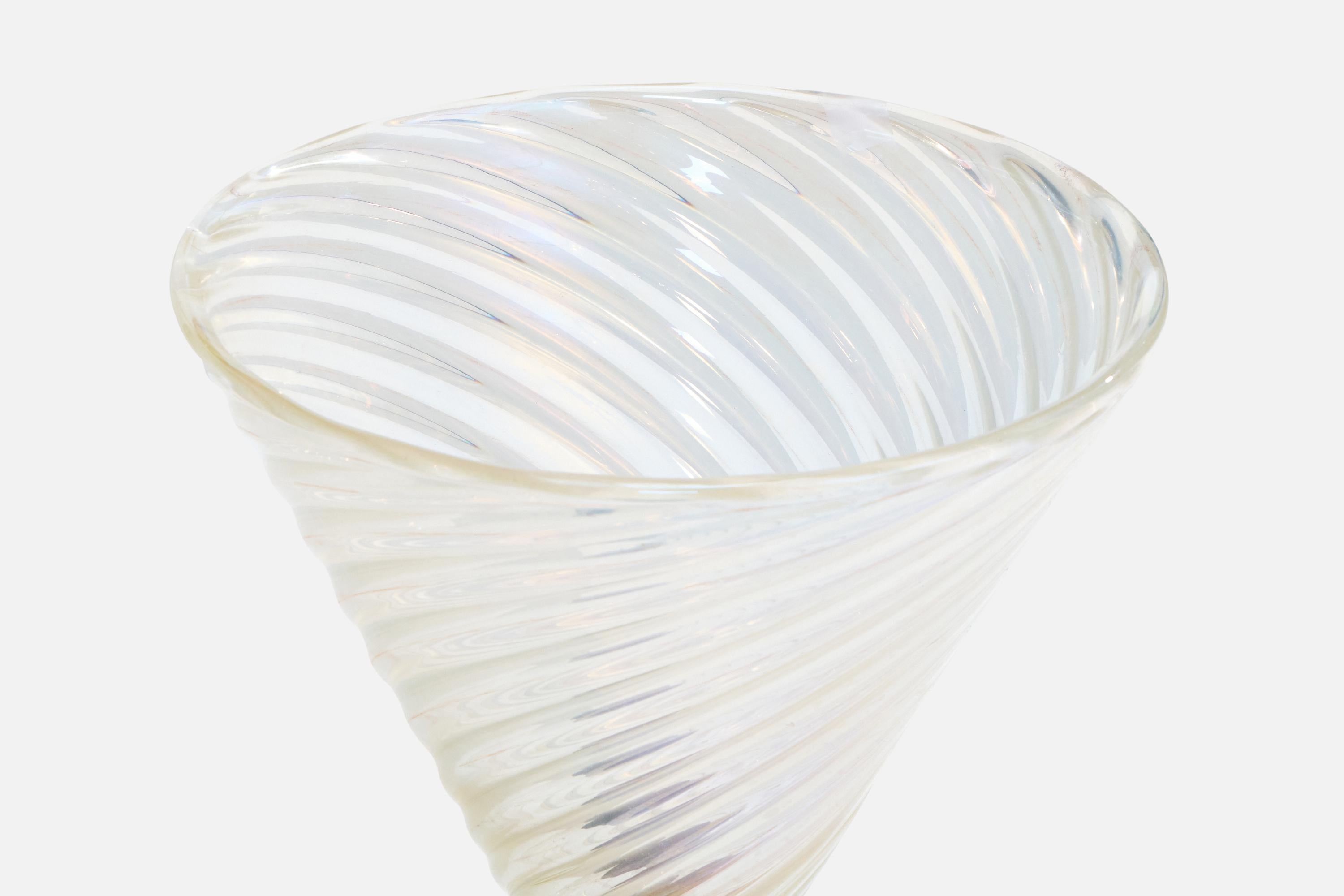 Atribución Venini, Lámpara de mesa, Cristal, Italia, Años 30 en Bueno estado para la venta en High Point, NC