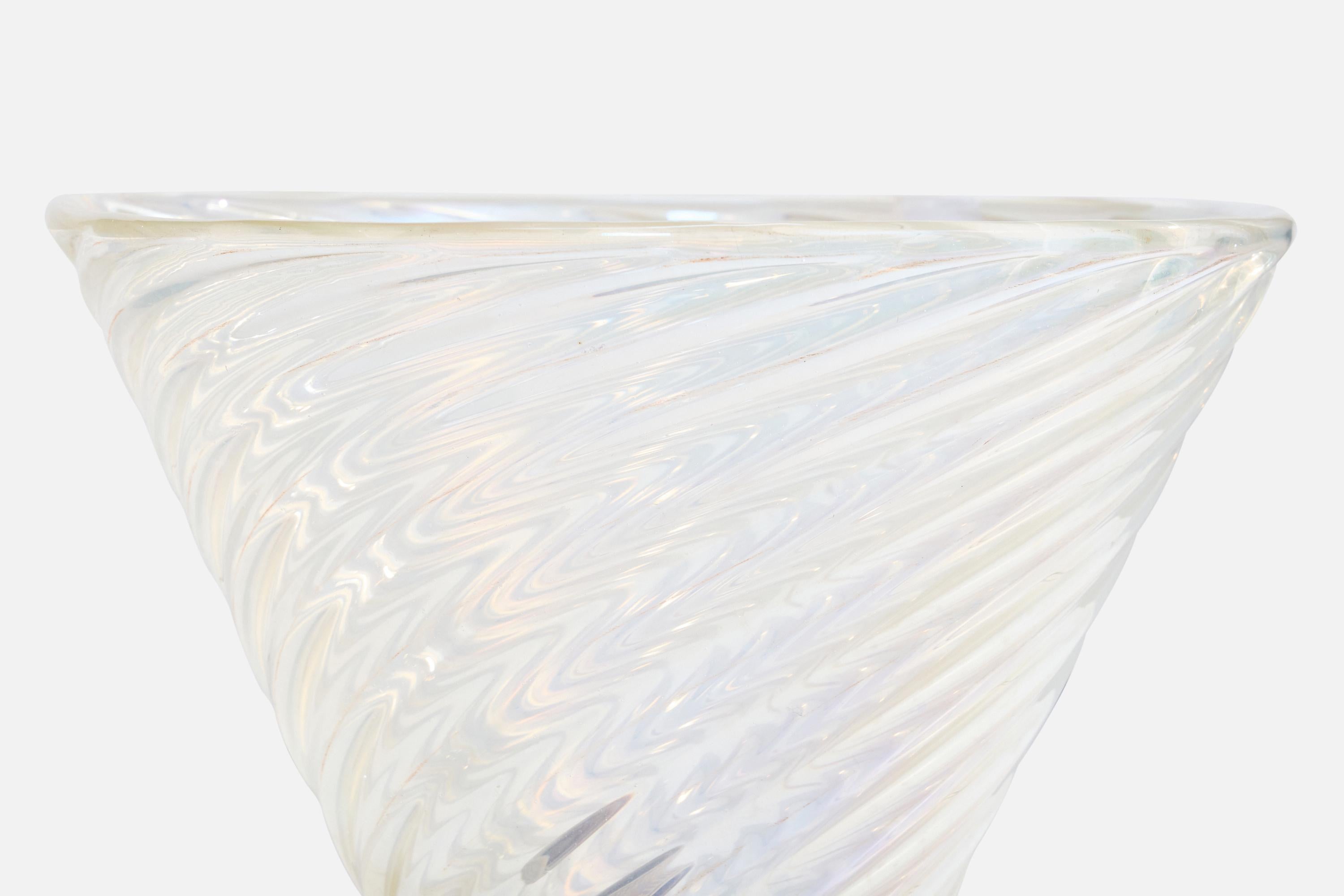 Atribución Venini, Lámpara de mesa, Cristal, Italia, Años 30 mediados del siglo XX en venta