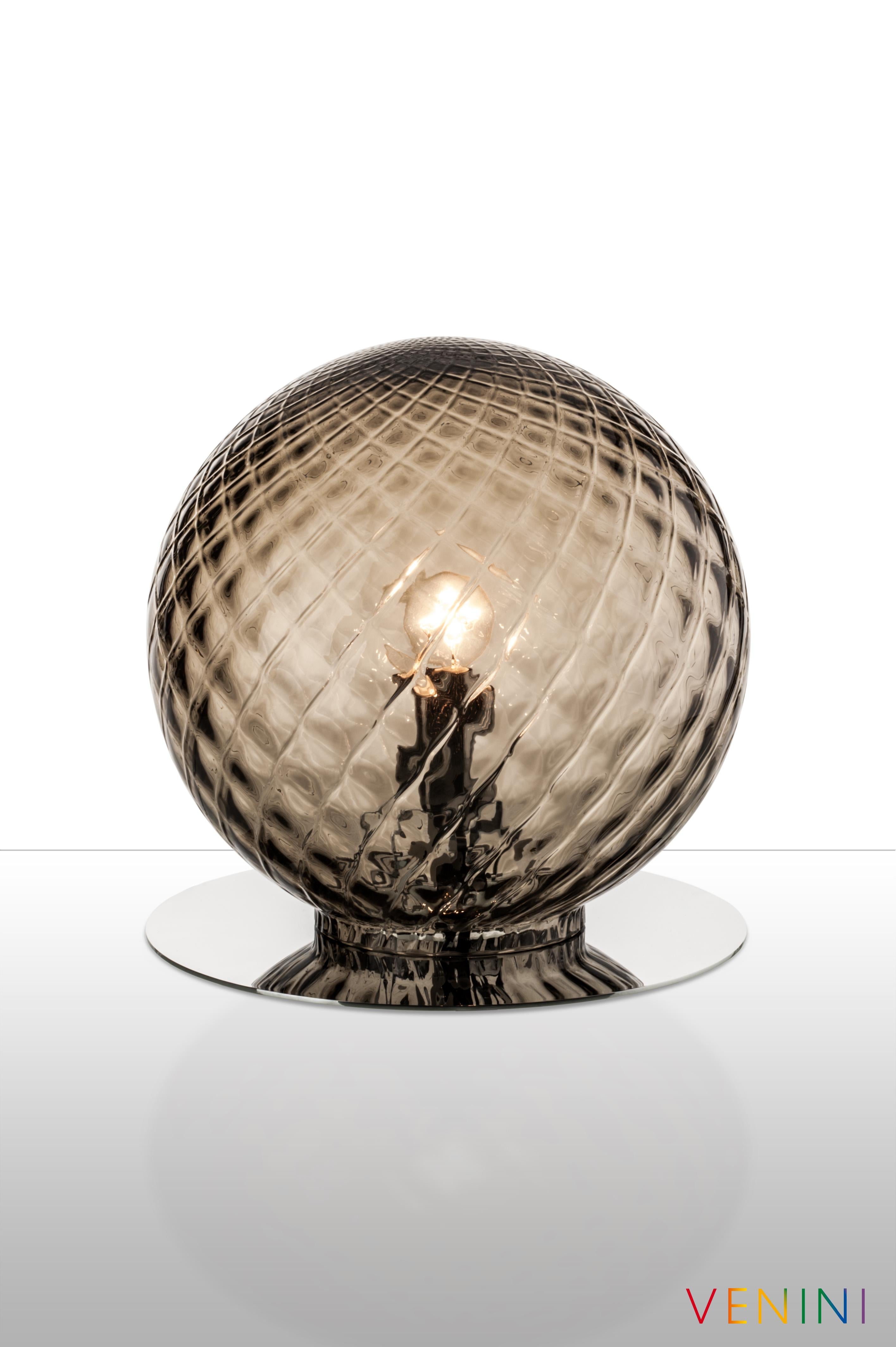 Moderne Venini Balloton Globe de table gris en vente