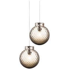 Lampe Balloton de Venini en cristal gris