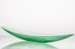 Venini Battuti Canoa in Green by Tobia Scarpa and Ludovico Diaz de Santillana