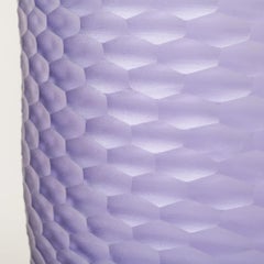 Venini Wrought Honeycomb 524.26 Lilac Murano Glass Vase Carlo Scarpa Damiani