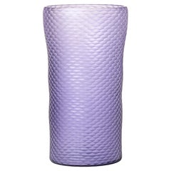 Venini Wrought Honeycomb 524.26 Lilac Murano Glass Vase Carlo Scarpa Damiani