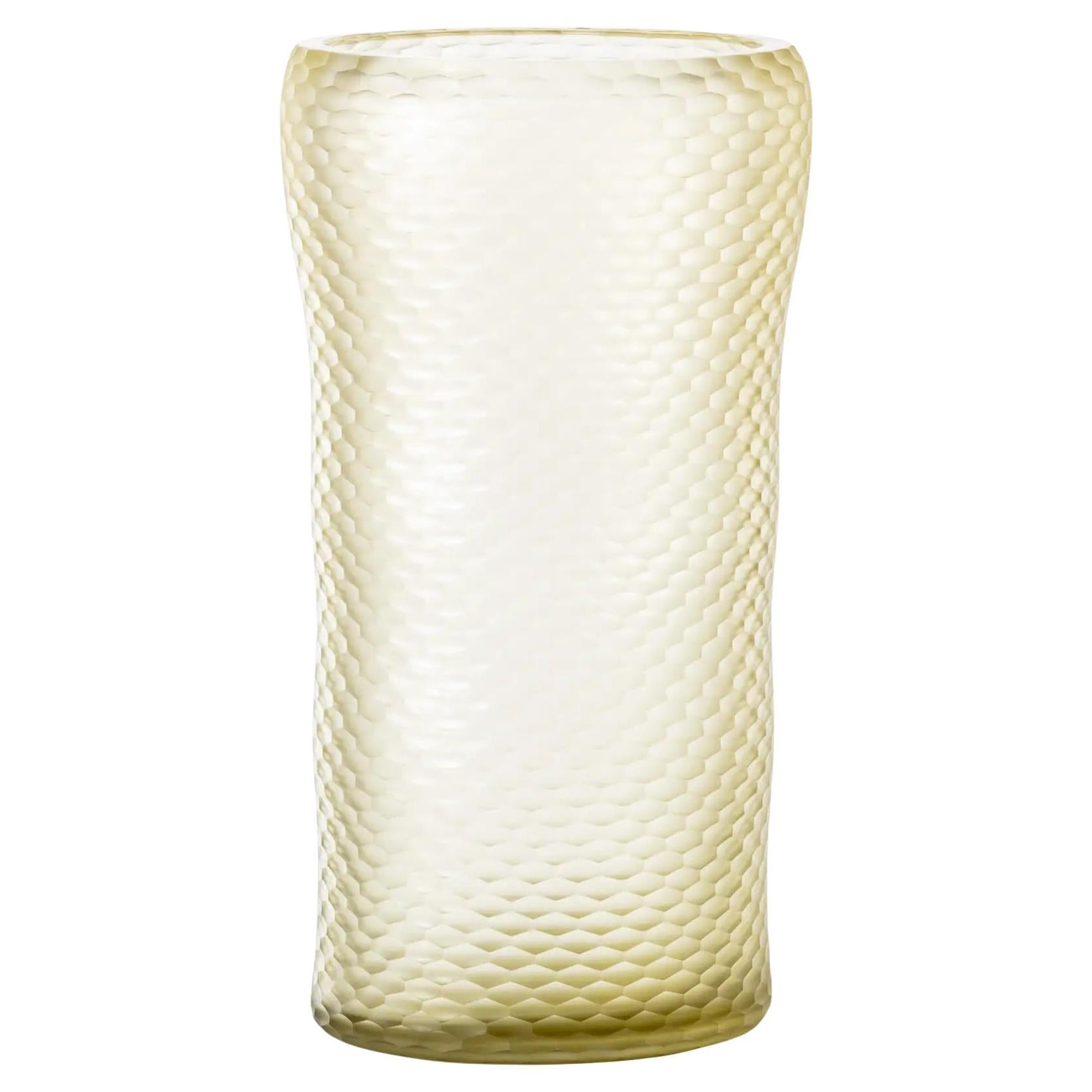 Venini Battuto a Nido d'Ape 524.26 Pag. Murano Glass Vase Carlo Scarpa - Damiani in vendita