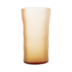 Venini Battuto a Nido d'Ape 524.26 Pesca Murano Glass Vase Carlo Scarpa /Damiani