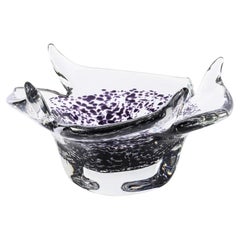 Venini Bloom 696.03 Nero/Cristallo – Glass Centerpiece Marco Piva – Damiani