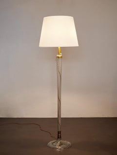 Venini Stehlampe aus mundgeblasenem Glas, Modell Nr. 529, zugeschrieben Carlo Scarpa, 1942