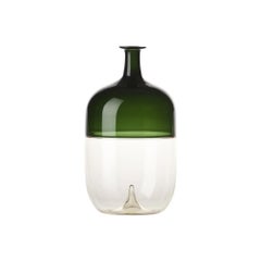 Venini Bolle 503.02 Glass Vase, Apple Green & Pagliesco - Design Tapio Wirkkala